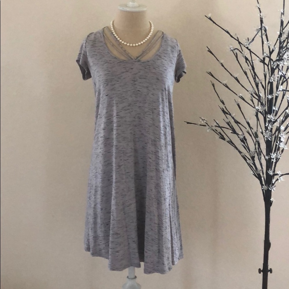 hollister grey mini dress